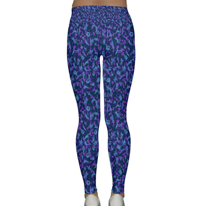 Blue Protein Shapes Classic Yoga Leggings