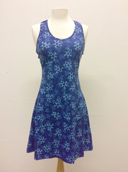 Indigo Protein Structures Cotton Tennis Dress