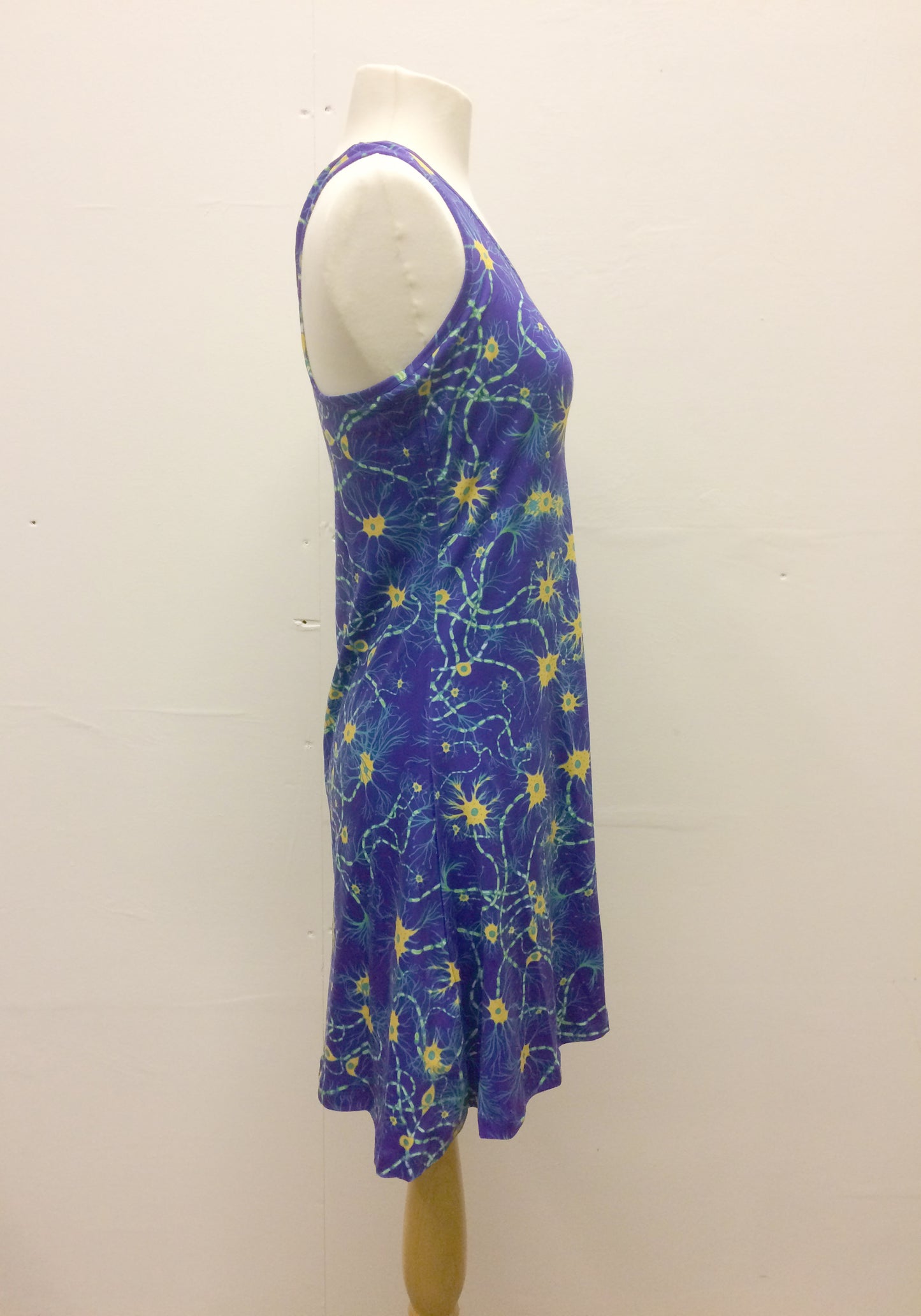Blue Neurons Cotton Tennis Dress