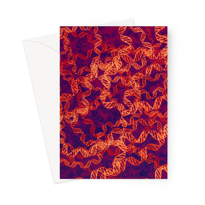 Orange DNA Greeting Card - Boutique Science