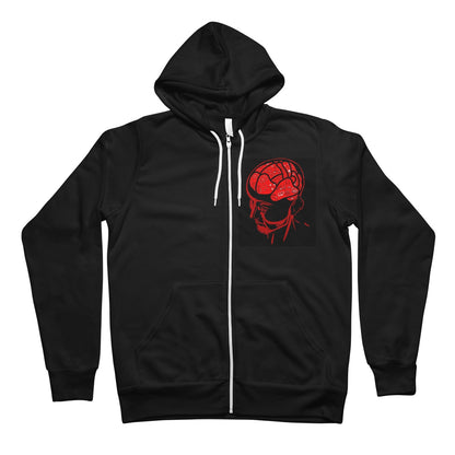 Brain Areas Unisex Full Zip Hoodie - Boutique Science