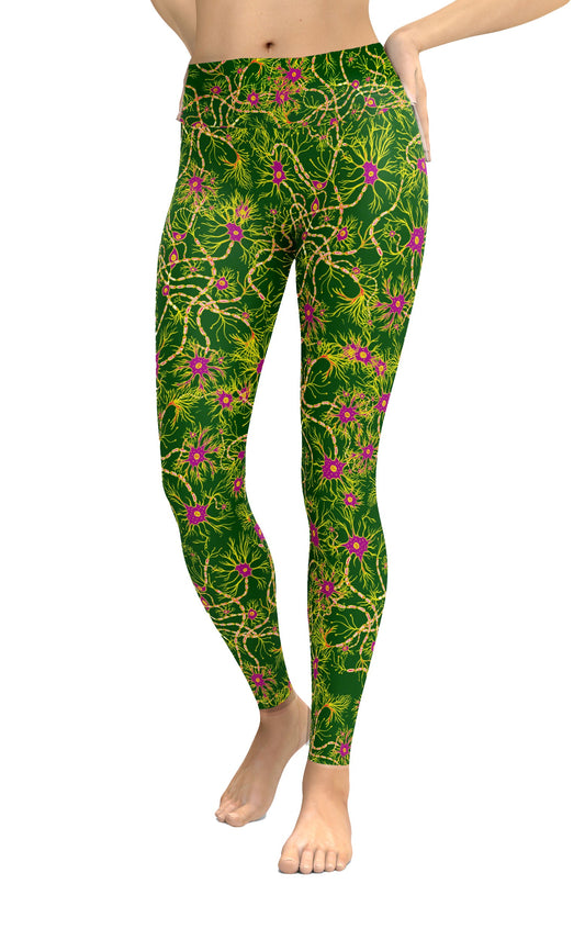 Green Neuron Classic Yoga Leggings