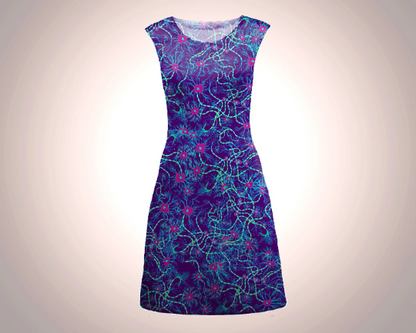 Neurons Shift Dress (Indigo)