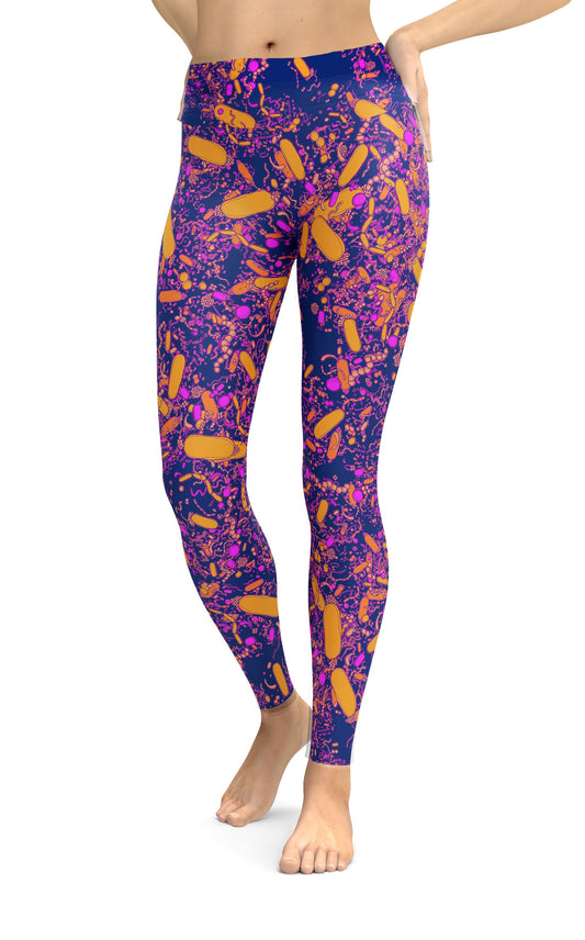 Indigo Bacteria Classic Yoga Leggings