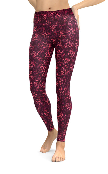 Red Caffeine Classic Yoga Leggings