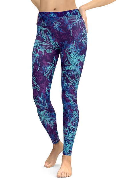 Blue CRISPR Classic Yoga Leggings