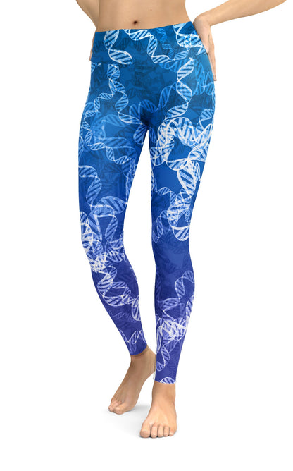 Blue DNA Classic Yoga Leggings