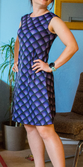 Neurons Shift Dress (Blue)