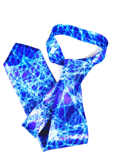 Genetic Editing Tie (Blue) (UK Stock)