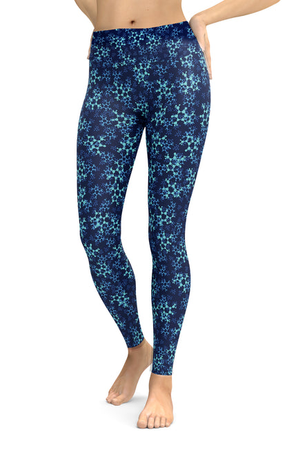 Leggings caffeine blue