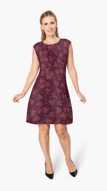 Red Caffeine Shift Dress