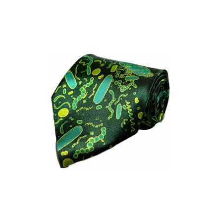 Blue Green Bacteria Shapes Tie (UK Stock)