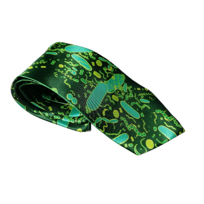 Blue Green Bacteria Shapes Tie (UK Stock)