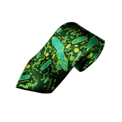 Blue Green Bacteria Shapes Tie (UK Stock)