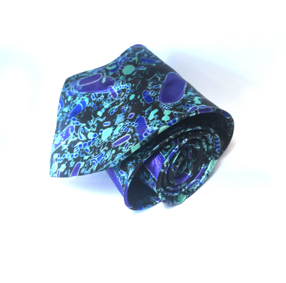 Black Bacteria Shapes Tie (UK Stock)