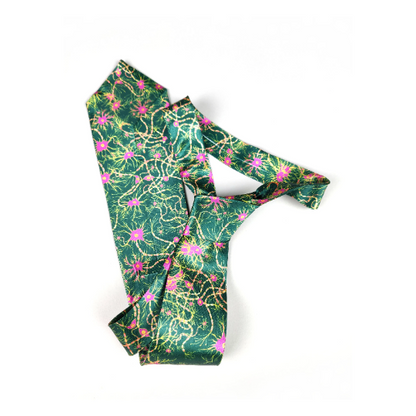 Neurons Pattern Tie (Green) (UK Stock)