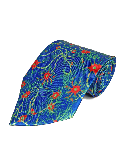 Blue & Green Neuron Tie (UK Stock)