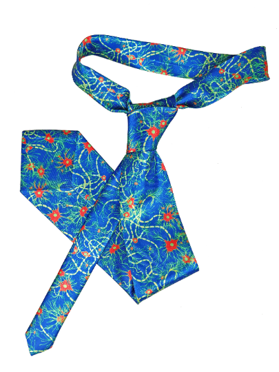 Blue & Green Neuron Tie (UK Stock)