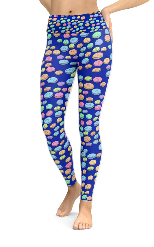 Pharmaceuticals Pattern Classic Yoga Leggings