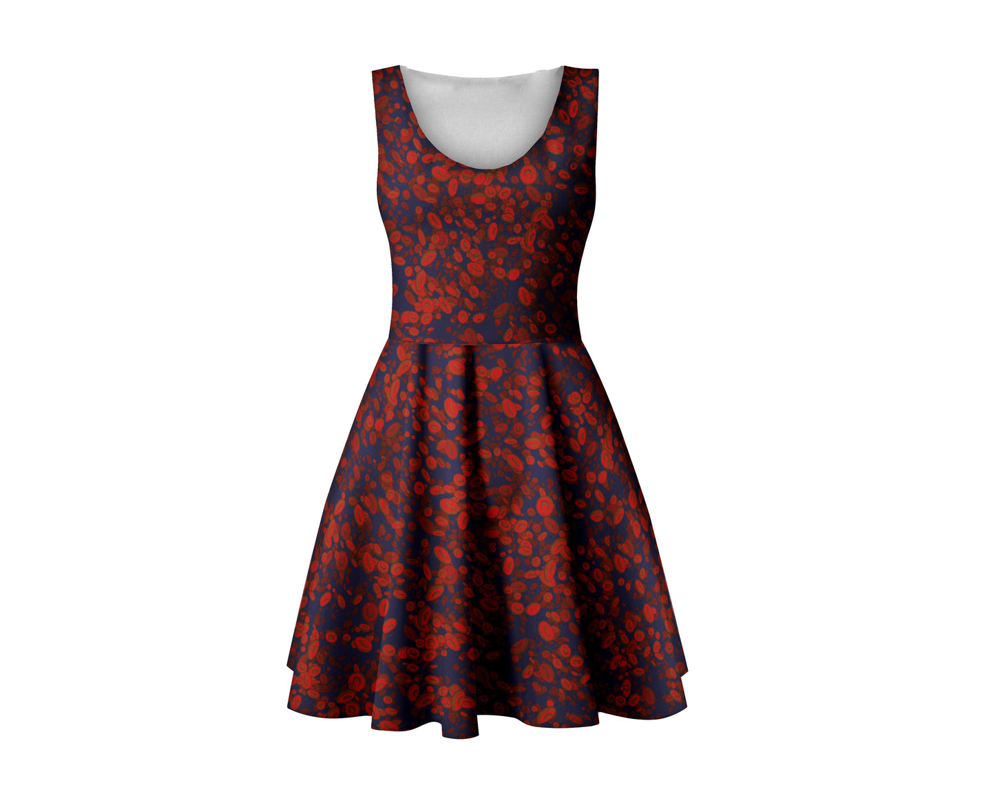Red Blood Cell Midi Scoop Dress